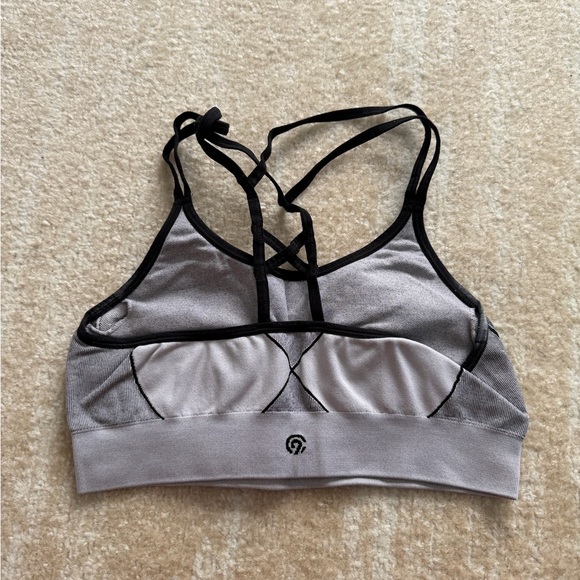 Gray Women's Sports Bra - Picture 2 of 3